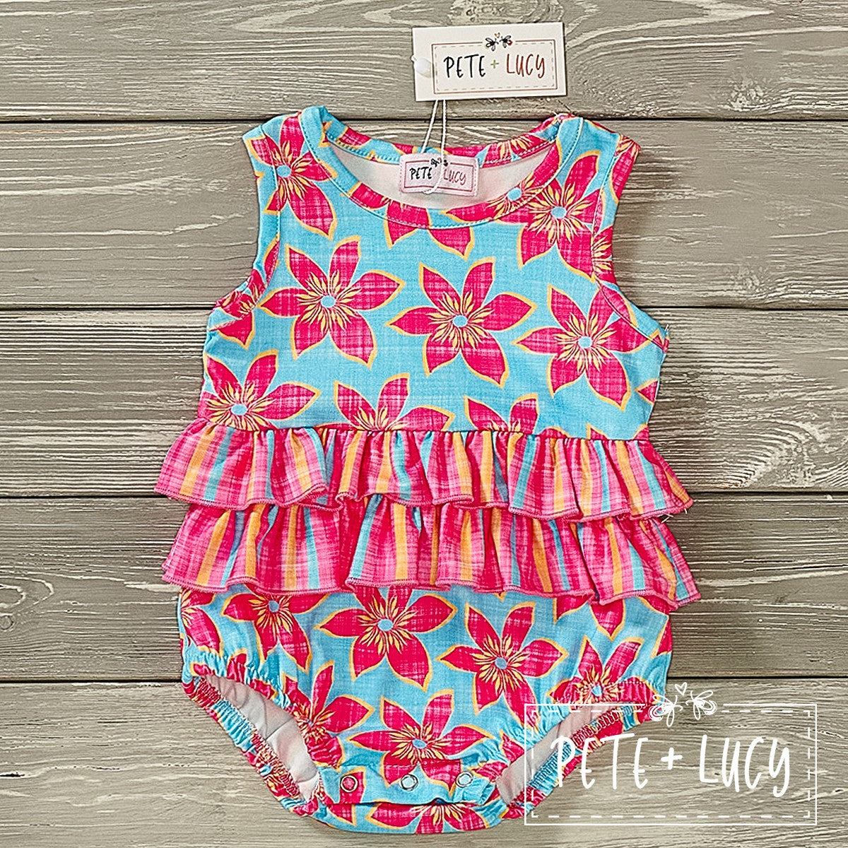 PL Hibiscus Infant Romper