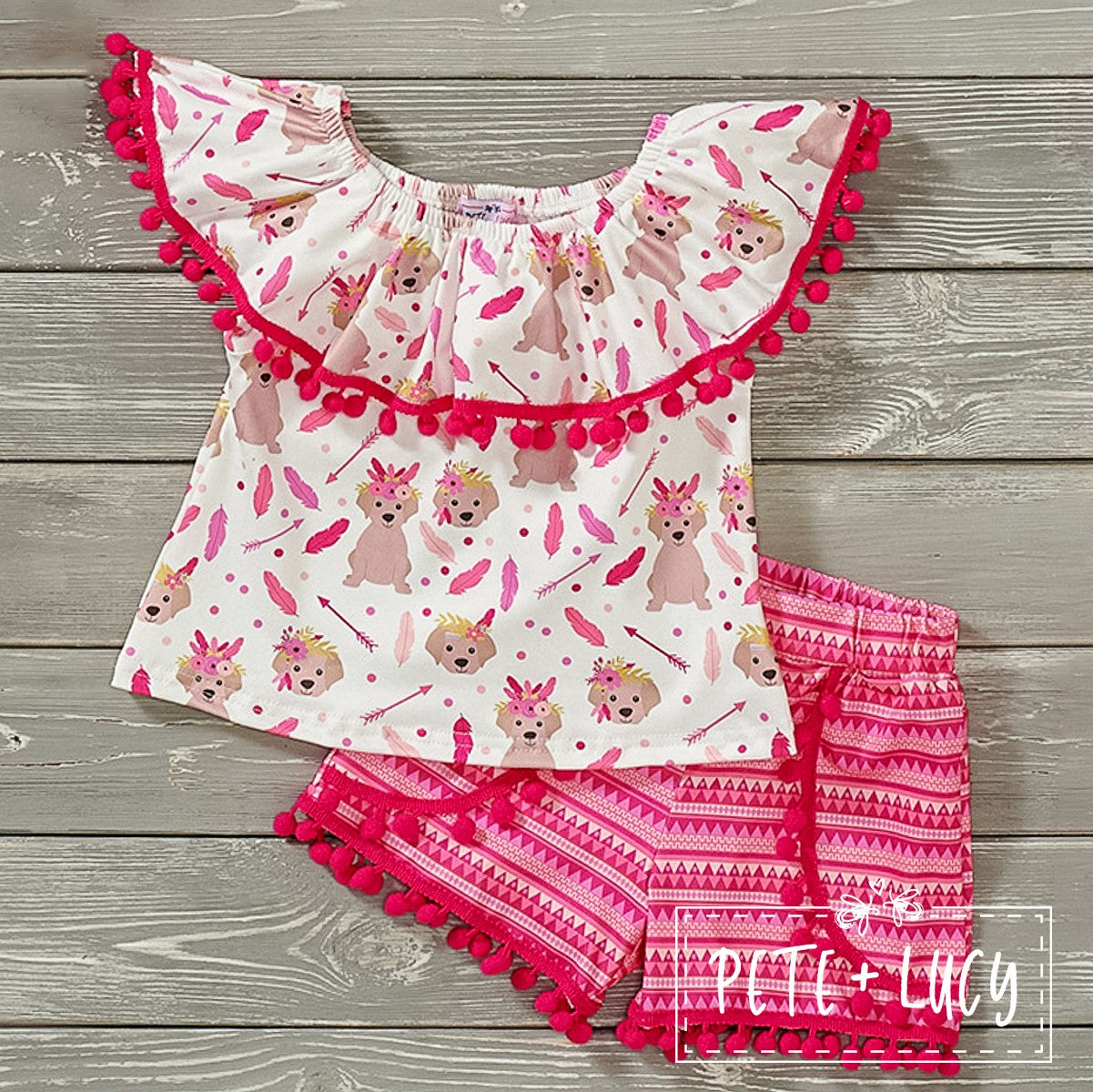 PL Boho Dog Short Set
