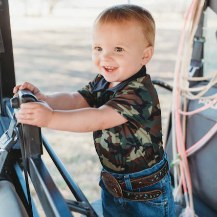 Boys SS Camo Onesie